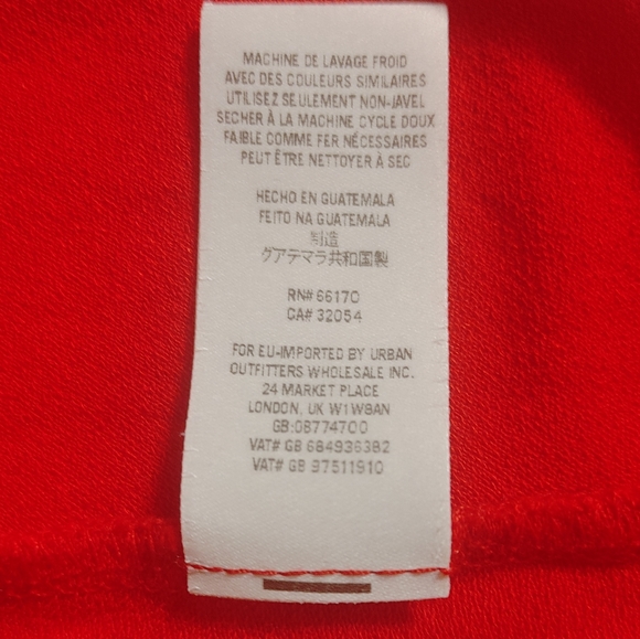 Lipstick Red We The Free Size Small Believe Me Cold Shoulder Tank Top - Picture 9 of 9